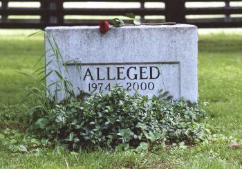 Alleged's grave