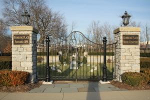 Moved Hamburg Place cemetery gates