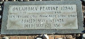 marker of Oklahoma Peavine